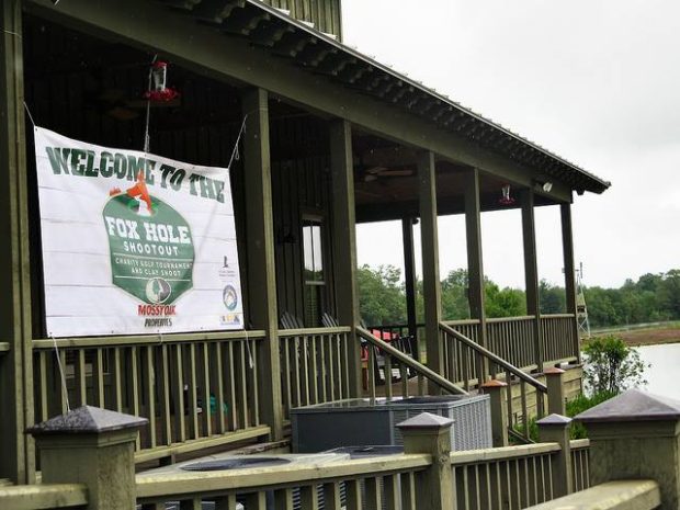 Welcome Sign at Mossy Oak Properties Charity Golf Tournament